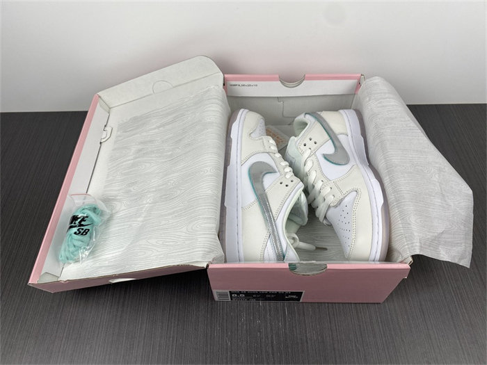 nike sb dunk low Di*m*nd supply co white Di*m*nd bv1310-100