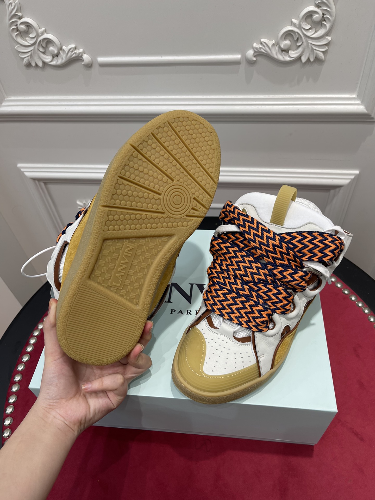 Lanvon Curb Sneaker Beige FM-SKRK11-LIAG-H2105