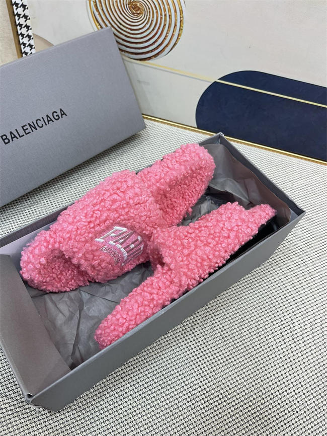 Balenciaga Furry Slide Sandal