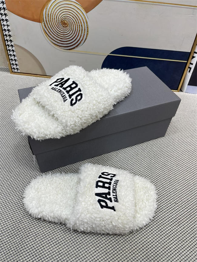 Balenciaga Furry Slide Sandal