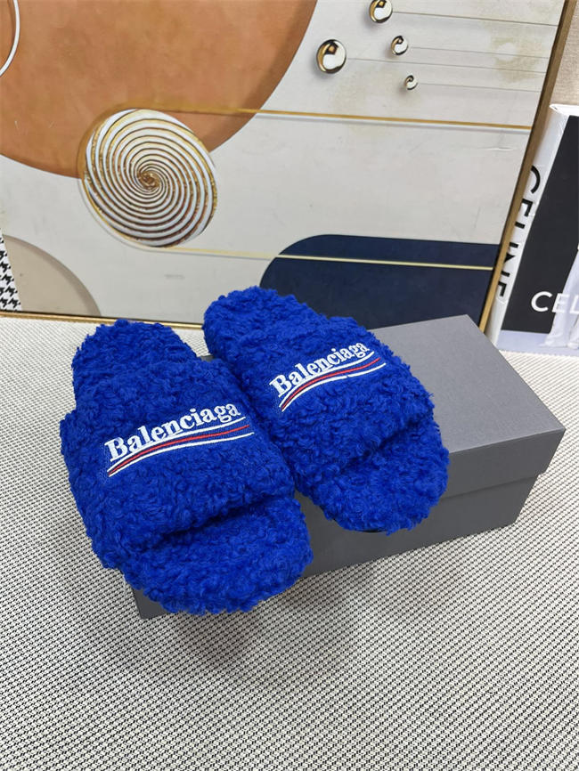 Balenciaga Furry Slide Sandal