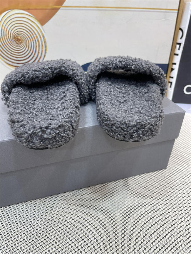 Balenciaga Furry Slide Sandal