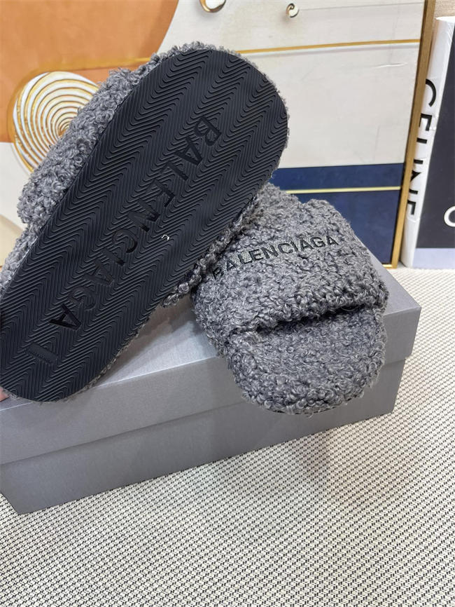 Balenciaga Furry Slide Sandal