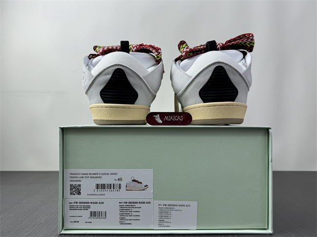 Lanvon Leather CurbWhite Black Gum FW-SKDK02-DRAG-A2100